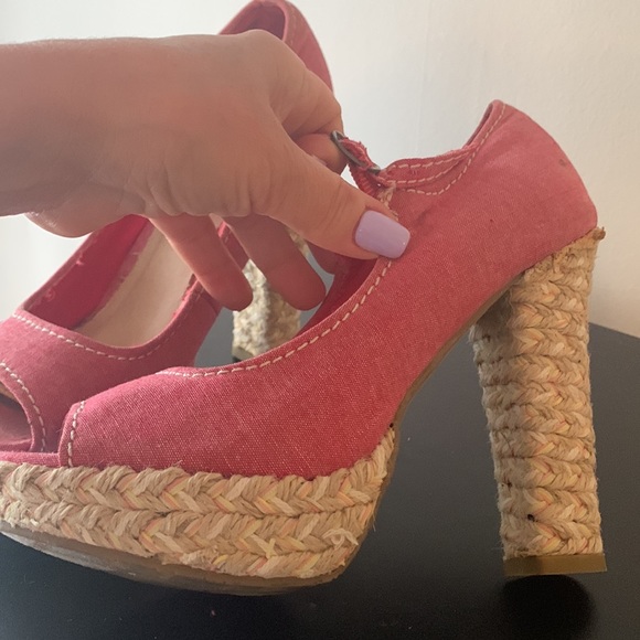 American Rag used summer high heels size 6 - Picture 8 of 8